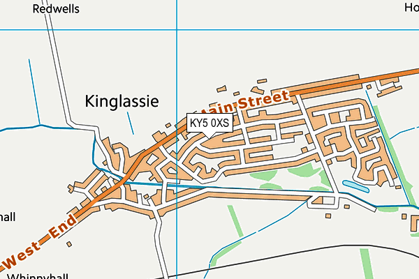 KY5 0XS map - OS VectorMap District (Ordnance Survey)
