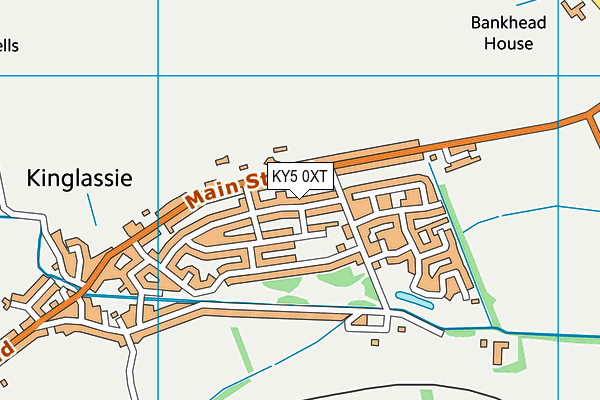 KY5 0XT map - OS VectorMap District (Ordnance Survey)