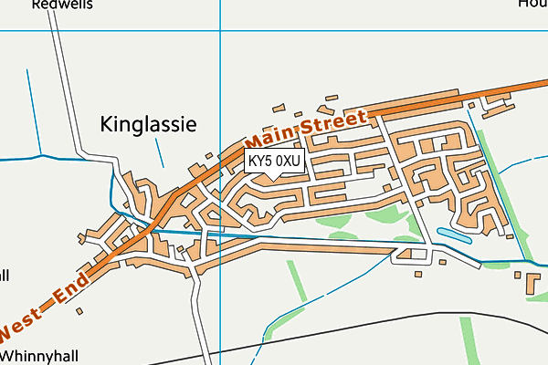 KY5 0XU map - OS VectorMap District (Ordnance Survey)