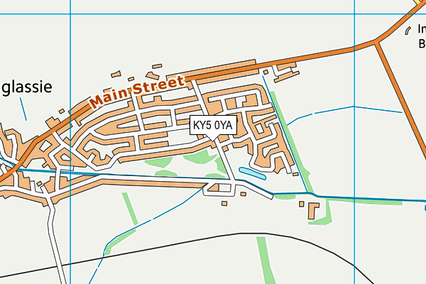 KY5 0YA map - OS VectorMap District (Ordnance Survey)