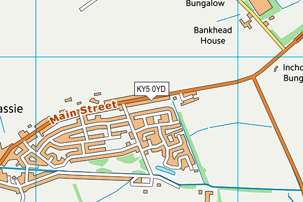 KY5 0YD map - OS VectorMap District (Ordnance Survey)