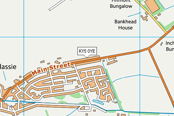 KY5 0YE map - OS VectorMap District (Ordnance Survey)