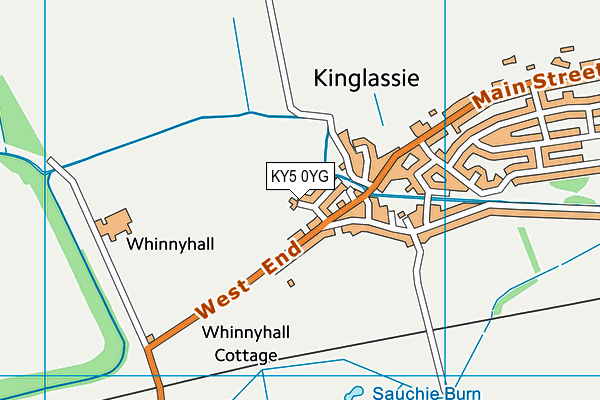 KY5 0YG map - OS VectorMap District (Ordnance Survey)