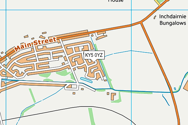 KY5 0YZ map - OS VectorMap District (Ordnance Survey)