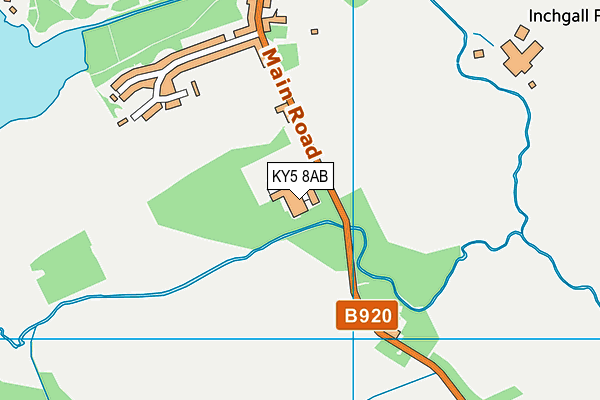 KY5 8AB map - OS VectorMap District (Ordnance Survey)