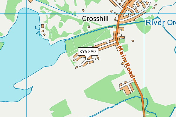 KY5 8AG map - OS VectorMap District (Ordnance Survey)
