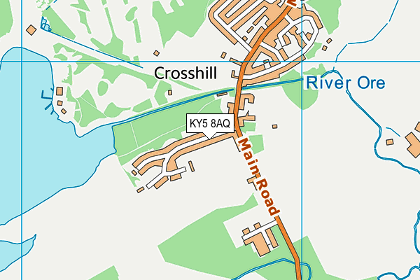 KY5 8AQ map - OS VectorMap District (Ordnance Survey)