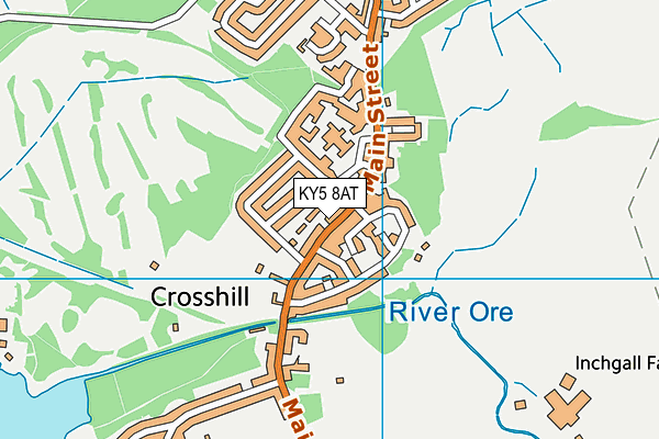 KY5 8AT map - OS VectorMap District (Ordnance Survey)