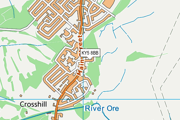 KY5 8BB map - OS VectorMap District (Ordnance Survey)