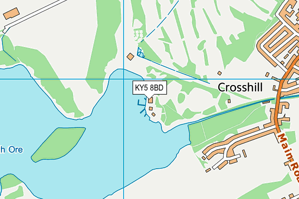 KY5 8BD map - OS VectorMap District (Ordnance Survey)