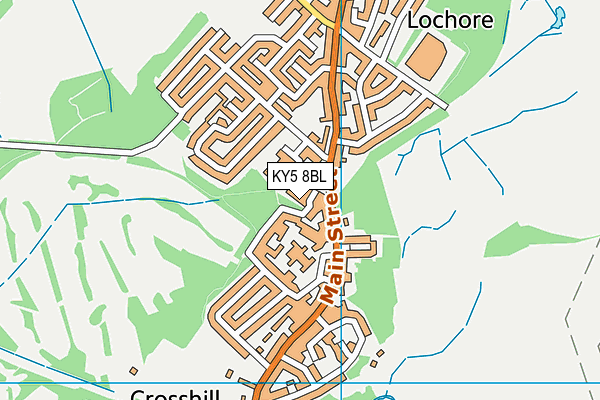 KY5 8BL map - OS VectorMap District (Ordnance Survey)