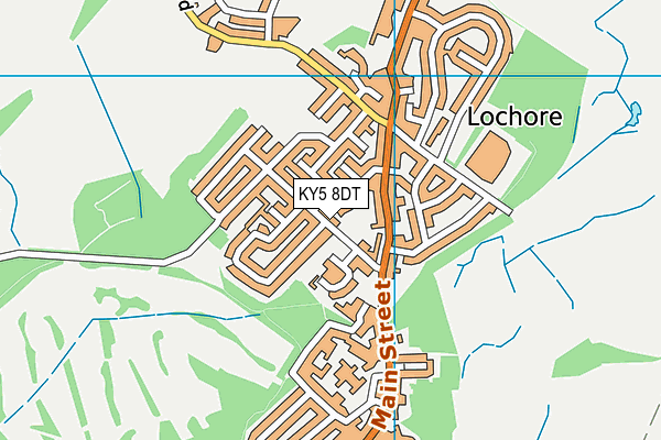 KY5 8DT map - OS VectorMap District (Ordnance Survey)