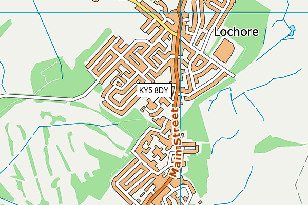KY5 8DY map - OS VectorMap District (Ordnance Survey)