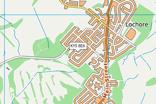 KY5 8EA map - OS VectorMap District (Ordnance Survey)