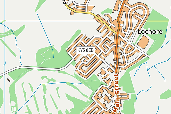 KY5 8EB map - OS VectorMap District (Ordnance Survey)