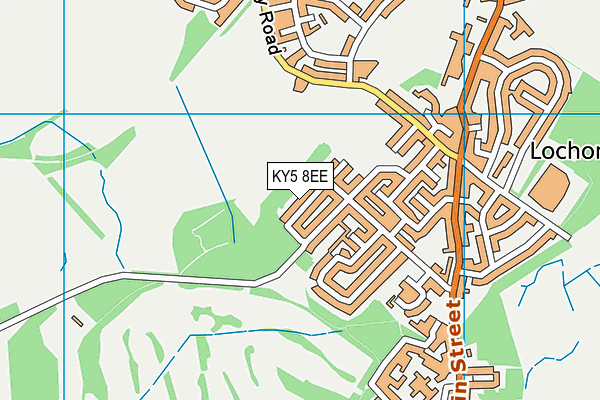 KY5 8EE map - OS VectorMap District (Ordnance Survey)