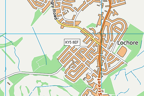 KY5 8EF map - OS VectorMap District (Ordnance Survey)