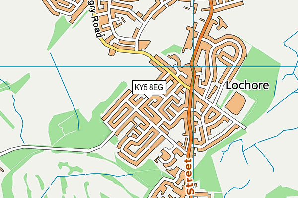 KY5 8EG map - OS VectorMap District (Ordnance Survey)