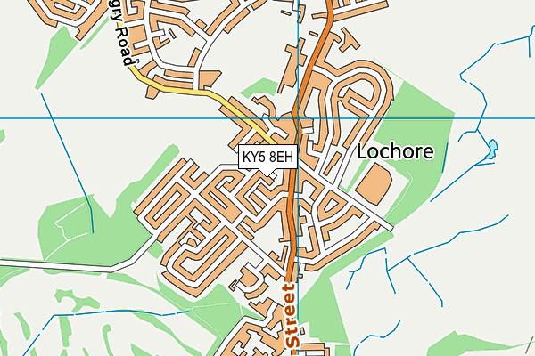 KY5 8EH map - OS VectorMap District (Ordnance Survey)