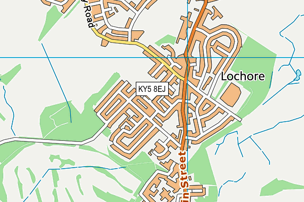 KY5 8EJ map - OS VectorMap District (Ordnance Survey)