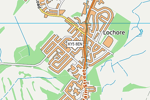 KY5 8EN map - OS VectorMap District (Ordnance Survey)