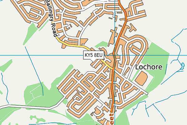 KY5 8EU map - OS VectorMap District (Ordnance Survey)
