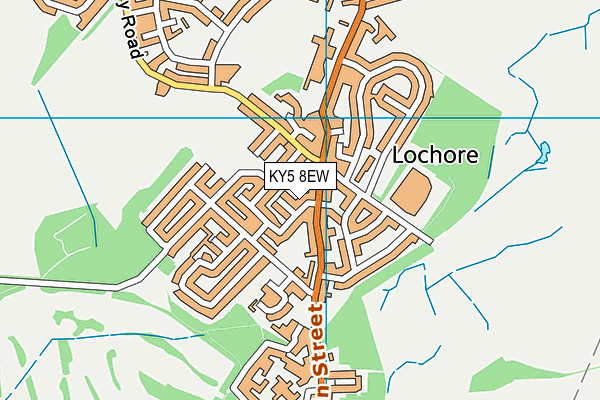 KY5 8EW map - OS VectorMap District (Ordnance Survey)