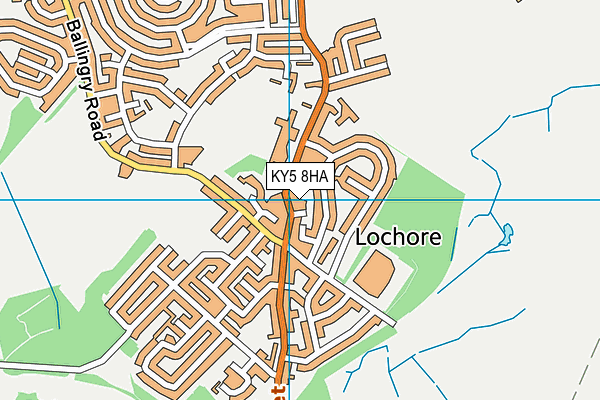 KY5 8HA map - OS VectorMap District (Ordnance Survey)
