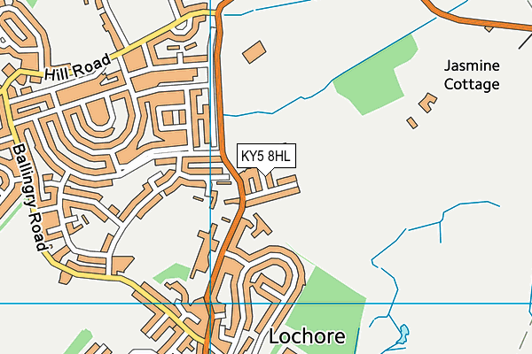KY5 8HL map - OS VectorMap District (Ordnance Survey)
