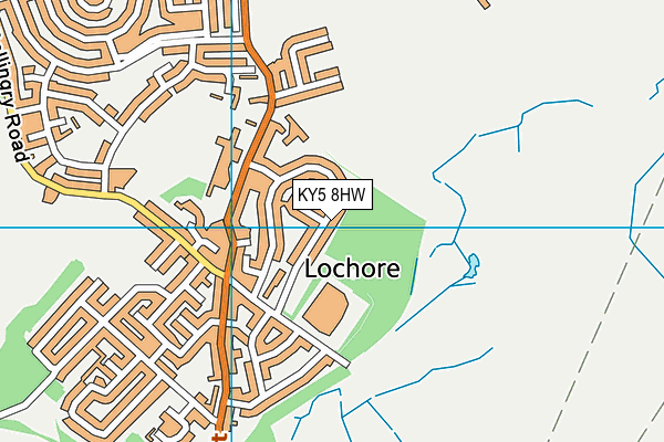 KY5 8HW map - OS VectorMap District (Ordnance Survey)