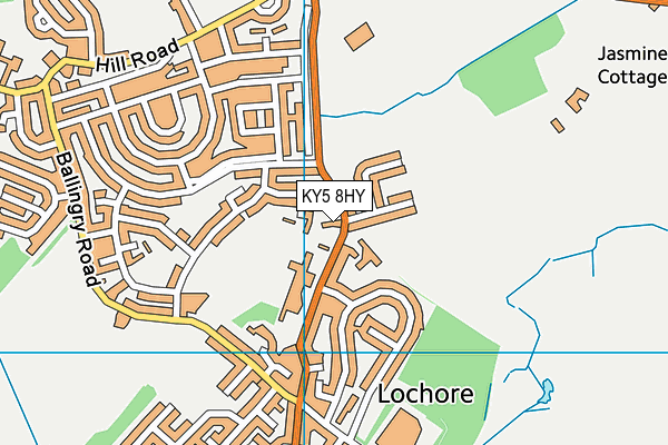 KY5 8HY map - OS VectorMap District (Ordnance Survey)