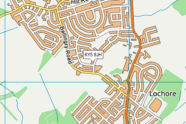 KY5 8JH map - OS VectorMap District (Ordnance Survey)