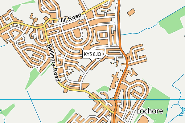 KY5 8JQ map - OS VectorMap District (Ordnance Survey)
