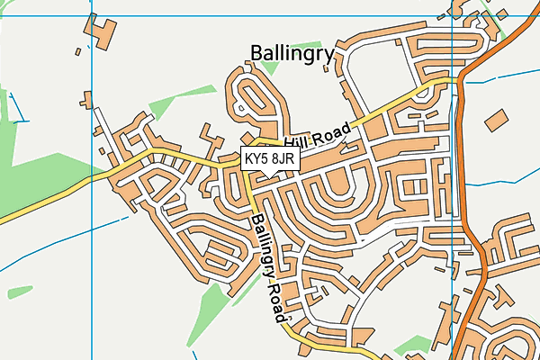 KY5 8JR map - OS VectorMap District (Ordnance Survey)