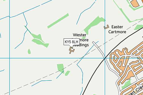 KY5 8LH map - OS VectorMap District (Ordnance Survey)