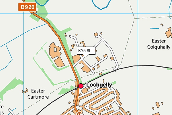 KY5 8LL map - OS VectorMap District (Ordnance Survey)
