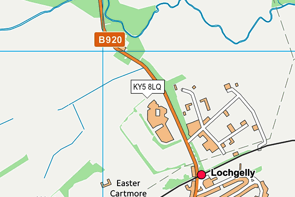 KY5 8LQ map - OS VectorMap District (Ordnance Survey)