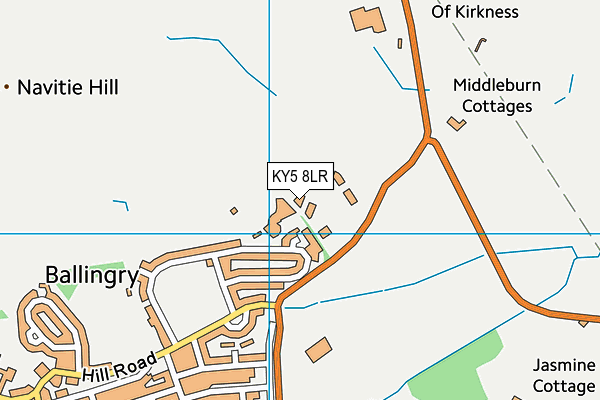 KY5 8LR map - OS VectorMap District (Ordnance Survey)