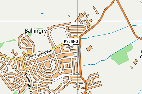 KY5 8NG map - OS VectorMap District (Ordnance Survey)