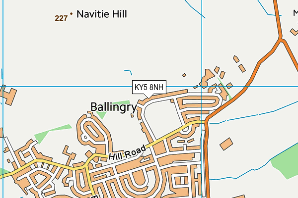 KY5 8NH map - OS VectorMap District (Ordnance Survey)