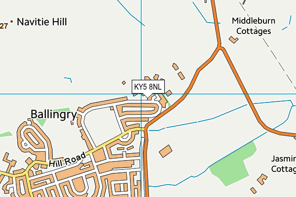 KY5 8NL map - OS VectorMap District (Ordnance Survey)
