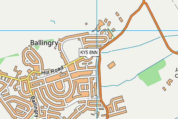 KY5 8NN map - OS VectorMap District (Ordnance Survey)