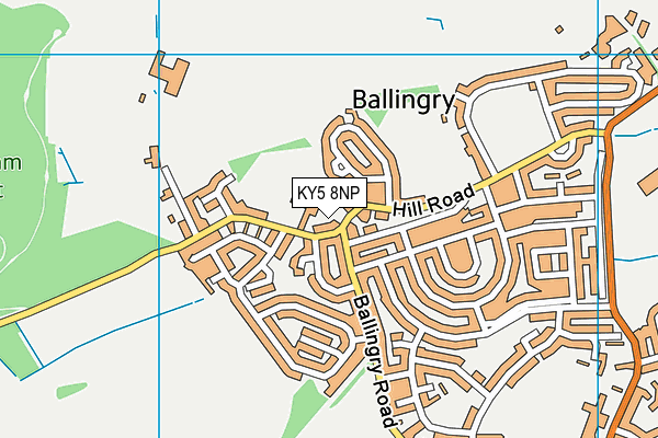 KY5 8NP map - OS VectorMap District (Ordnance Survey)