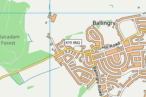 KY5 8NQ map - OS VectorMap District (Ordnance Survey)