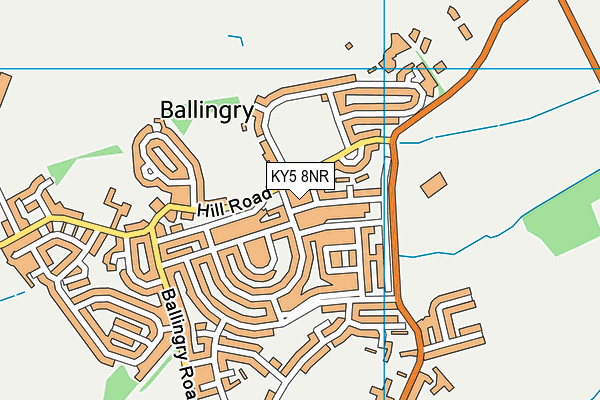 KY5 8NR map - OS VectorMap District (Ordnance Survey)