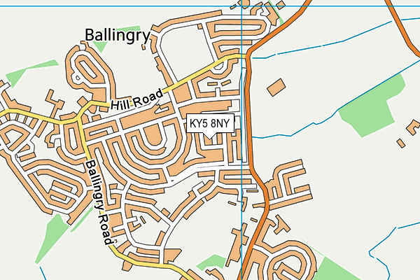 KY5 8NY map - OS VectorMap District (Ordnance Survey)