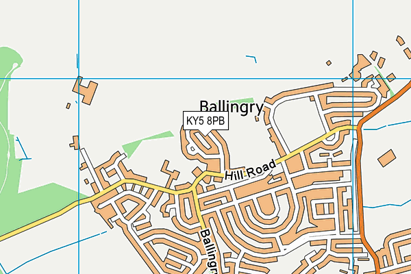 KY5 8PB map - OS VectorMap District (Ordnance Survey)