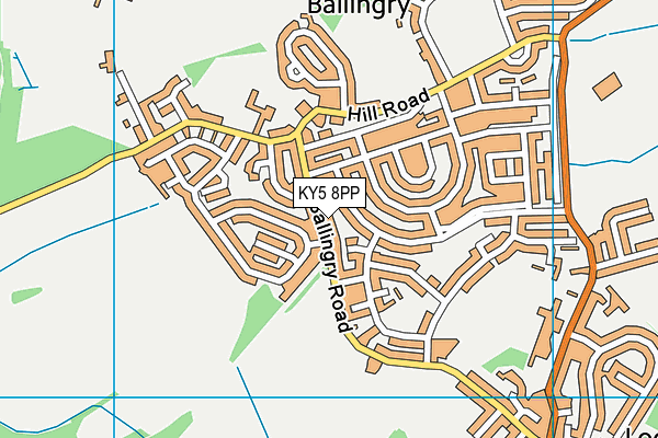 KY5 8PP map - OS VectorMap District (Ordnance Survey)