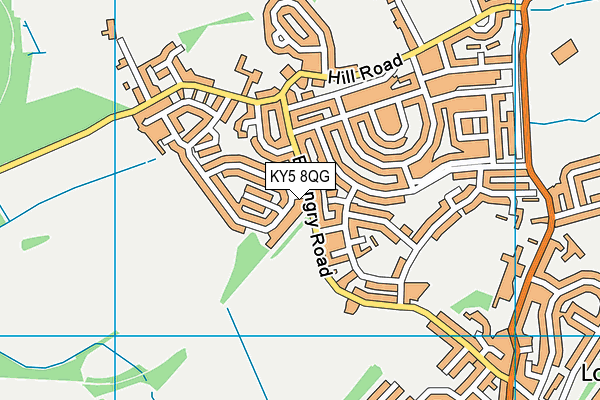 KY5 8QG map - OS VectorMap District (Ordnance Survey)
