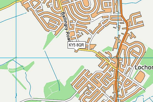 KY5 8QR map - OS VectorMap District (Ordnance Survey)